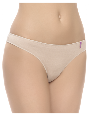 Braga Tanga Bajo Liso Algodón elastán
