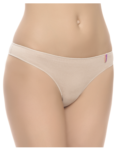 Braga Tanga Bajo Liso Algodón elastán