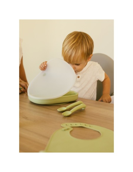 Plato Mas Tapa De Silicona