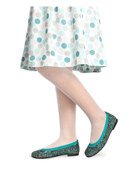 Panty de niña transparente a topos Lidia 15 Den