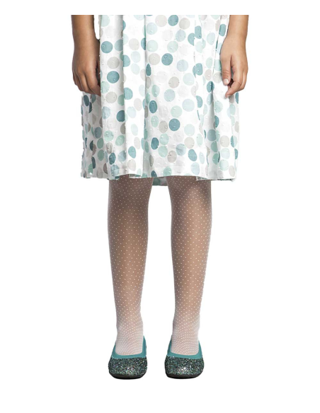 Panty de niña transparente a topos Lidia 15 Den